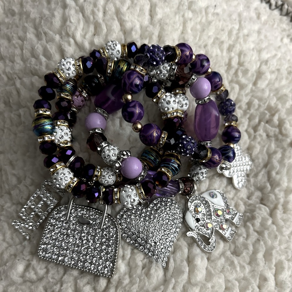 5 piece charm bracelet